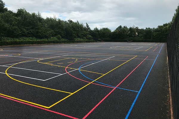 Tennis Court Painting / Bitmac Surface Painting
